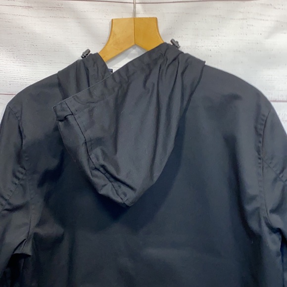 Men's black Five Four brand hooded jacket - zip front with pockets Medium - Picture 8 of 10